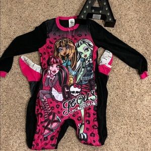 Monster High Onesie *Foot Covers*